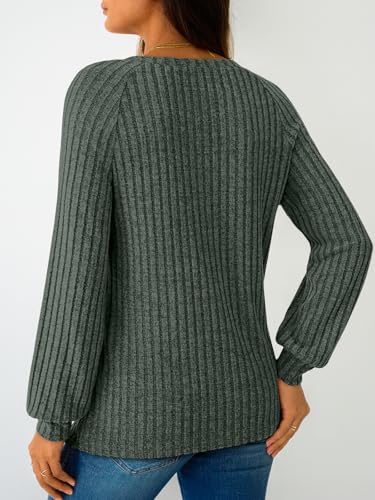 Image of LILLUSORY Womens Tops Long Sleeve Shirts Fall Lightweight Sweaters