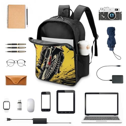 Mochila escolar de moto infantil con relieve 3D e impermeable para cuidar sus libros 4
