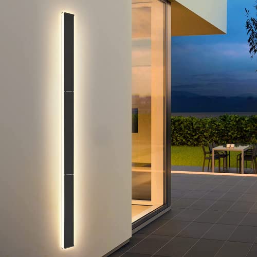 Outdoor Long Wall Lamp Modern LED Wall Lights, 45Inch Detachable LED Porch Lights 3-Color IP65 Waterproof Acrylic Wall Lamp Porch Sconce Lantern for Living Room, Bathroom, Garage, Patio (3Pack-45In) Outdoor Long Wall Lamp Modern LED Wall Lights, 45Inch Detachable LED Porch Lights 3-Color IP65 Waterproof Acrylic Wall Lamp Porch Sconce Lantern for Living Room, Bathroom, Garage, Patio (3Pack-45In)