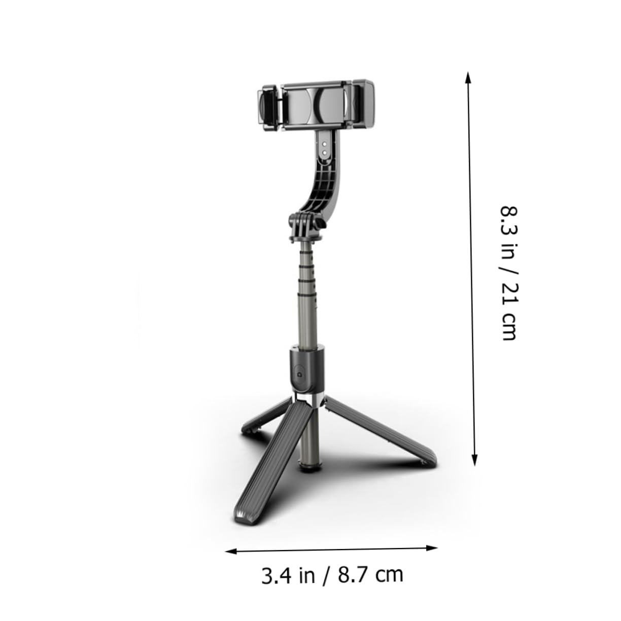 Stabilisateur de Téléphone Portable Trépied 1 Set Abs Noir