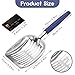 Cat Litter Scoop, Metal Cat Scooper, Plastic Handle Scoop, Sifting Shovel of Christmas– Heavy Duty Aluminum Alloy Litter Box Scoop with Deep Mesh, Design for Easy Waste Removal and Cleaning(Dark Blue)