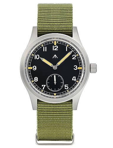 Image of TACTICAL FROG Militado D12 Military Mens Watch VD78 Quartz Sapphire Crystal C3 Super Luminous 36mm Dial Military-Style Dress Watches, 100M Waterproof