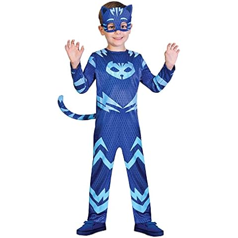 Amscan 9902953 - Kinderkostüm PJ Masks Catboy, Jumpsuit und Maske Cover