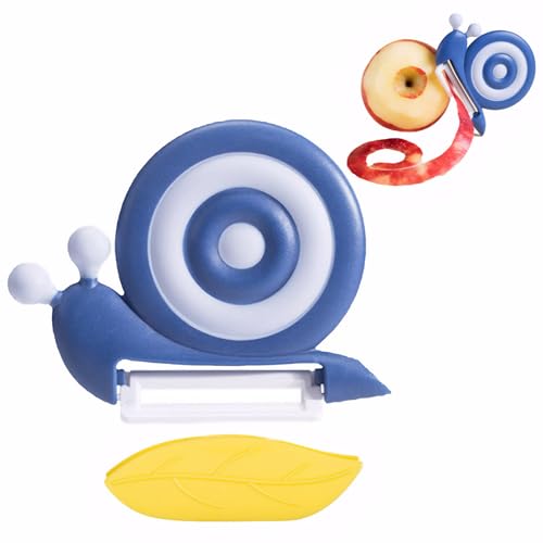 Sparschäler Schnecke,Tragbar Sparschäler Kinder,Potato Peeler,Spargelschäler,Gemüseschäler,für Kartoffeln Radieschen Gurken äpfel und Anderes Obst
