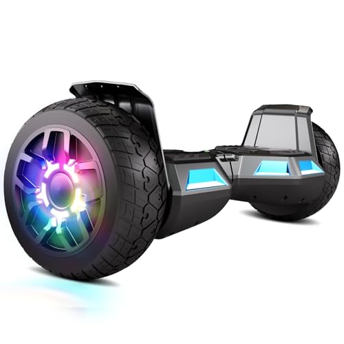 Hoverboard bambini offerte dai 7 ai 14 anni di età. Il regalo perfetto. 62 SISIGAD Hoverboard 8.5' Todo Terreno, Estándar de la UE- Bluetooth Integrado con Potente Motor, Monopatín Eléctrico Auto-Equilibrio, Regalo para Adolescentes y Adultos