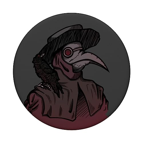 Plaque Doctor with Crow PopSockets Adhesive PopGrip, Black - Image 3