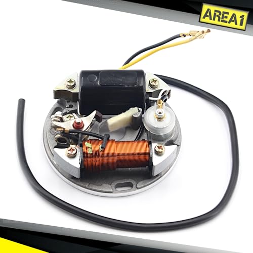 Area1 Ersatz Lichtmaschine Startor (6V 17W Zündung) kompatibel mit Puch Maxi S/N/Aleta Mofa, kompatibil mit Herkules Prima 2, 3, 4, 5, kompatibel mit Sachs 505