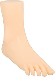 Menolana Foot Model, Women Mannequin Foot Display, Simulation Ankle Bracelet Shoes Sock Display for Shoes Socks Toe Rings Chains , Right Style A