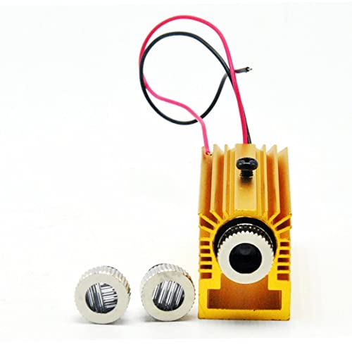 Focusable 650nm 5mW Red Laser Diode Module Dot Line Cross Shape 12x35mm with 20x27x50mm Heatsink