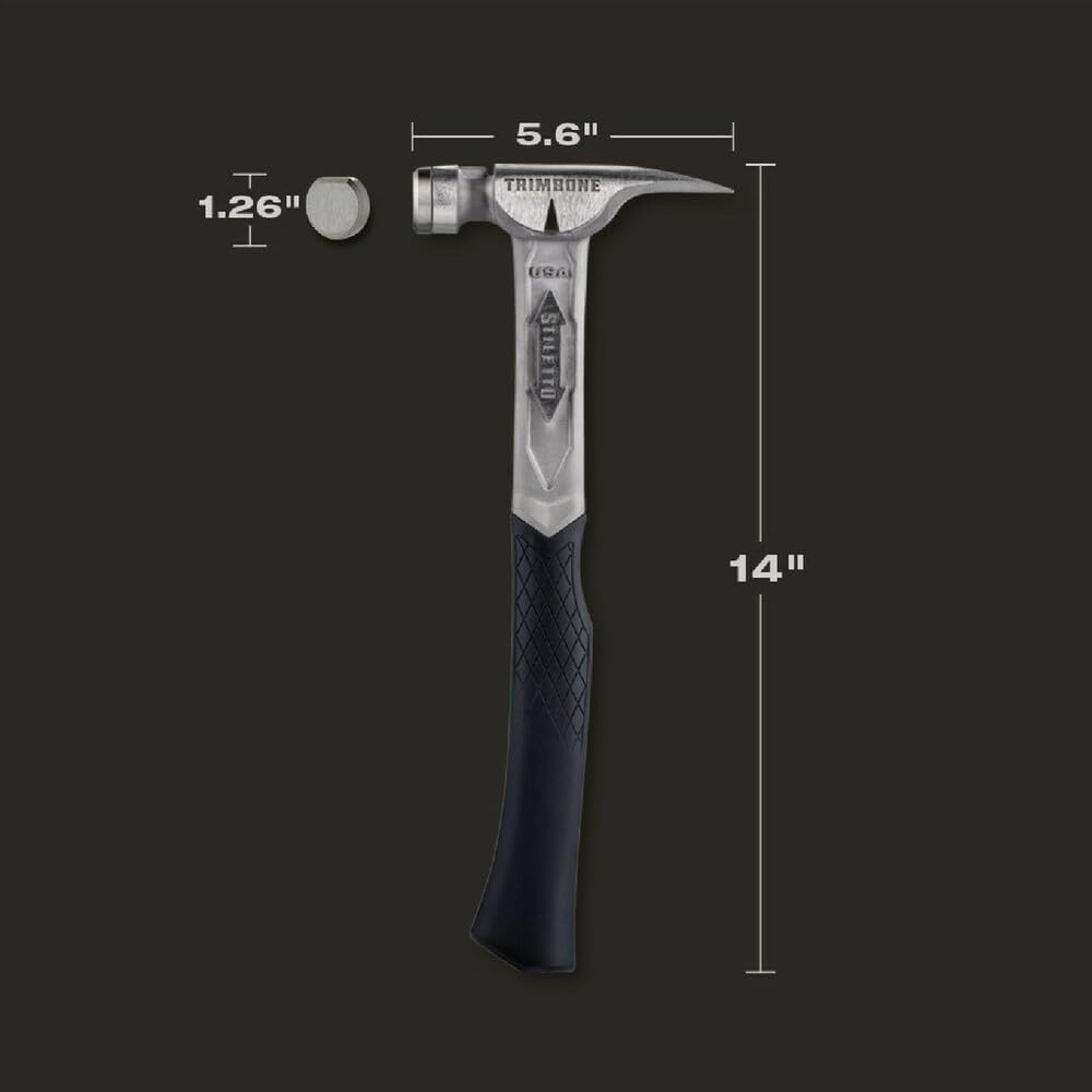 Stiletto 10 OZ. TRIMBONE Smooth FACE with Curved Handle TRMB