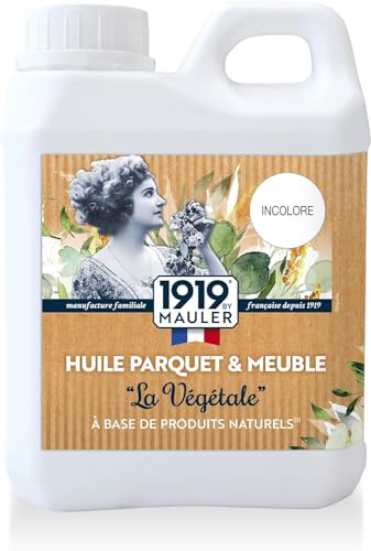 1919 BY MAULER - Huile Parquet & Meuble « La Végétale » - Incolore -1L -...