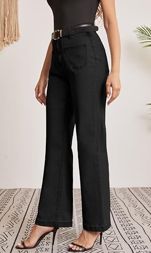 Women Jeans Straight High Waisted Stretchy Trendy Pants with Pocket Jeans for Women3