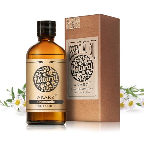 AKARZ 100ml Aceite esencial de Manzanilla - Aceite esencial puro para difusores, luces aromáticas y aromas ambientales