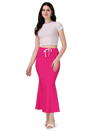 Image of Mehrang Lycra Saree Shapewear Petticoat for Women, Cotton Blended,Petticoat,Skirts for Women,Shape Wear Dress for Saree
