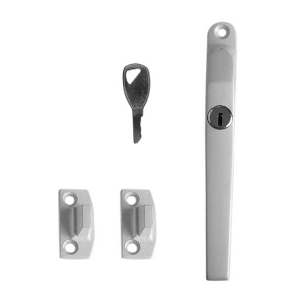 White Locking Window Casement Fastener