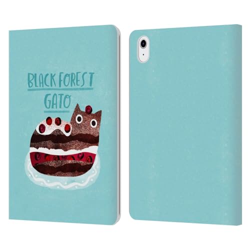 Coque portefeuille pour iPad Air 11 en cuir souple au design Planet Cat