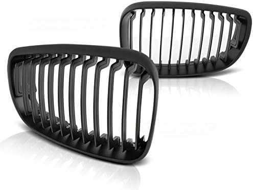 Front Grill Compatible with BMW 1 Series E81 E87 Hatchback 3 Doors 5 Door 2007 2008 2009 2010 2011 RS-131 Front Central Sport GrillReplacement Kidney Grille Grill Black Matt