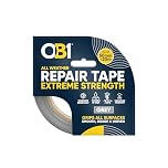 OB1 Grey All Weather Repair Tape Extreme Strength - Ultra Strong Waterproof Duct Tape - Maximum Bond Strength - Heat, Water & UV Resistant - Indoor & Outdoor Use - 50mm x 20m Roll