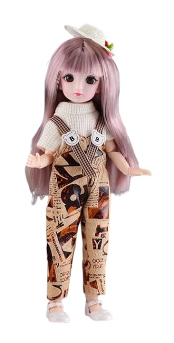Image of DSR 30 CM Joint Movable Doll for Kids | Sound Playing Toy | Beautiful Frock | Same Color Delivered (Pack of 1) (M /Yellow)