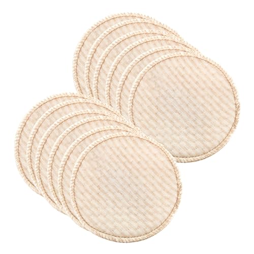 HANABASS Cotton Feeding Pad 12pcs Washable Nursing Pads for Breastfeeding Reusable for Galactorrhea