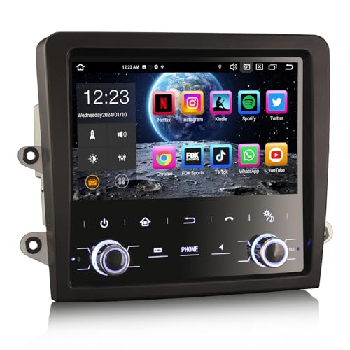 Erisin 8-Core 4GB+64GB Android 14 Car Stereo GPS Sat Nav for Porsche Cayman/Boxster/718/911/981/997 7" Supports IPS Touch Screen CarPlay Android Auto DSP DAB+ Radio Bluetooth 5.0 OBD2 WiFi 4G DVR