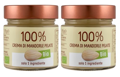 2X Euro Company Crema di Mandorle Pelate 100% Biologica 175g