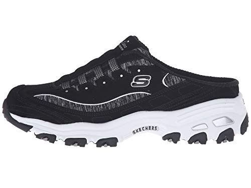 Skechers Skechers Women's D'lites Resilient Slip-On Mule Sneaker, Black/White, 9.5