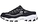 Skechers womens D'lites Resilient Fashion Sneaker, Black/White, 8.5 US