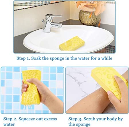 Ultronx Ultra Soft Exfoliating Sponge | Asian bath sponge for shower | Japanese spa cellulite massage | Dead skin remover sponge for the body | Face scrubber for women and men Ultronx Ultra Soft Exfoliating Sponge | Asian bath sponge for shower | Japanese spa cellulite massage | Dead skin remover sponge for the body | Face scrubber for women and men