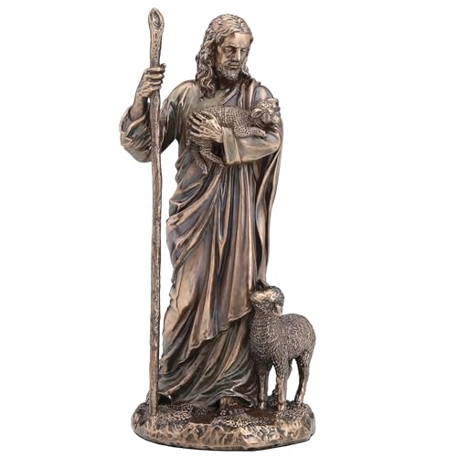 Escultura Religiosa Jesus the Good Shepherd 6.25 in