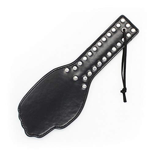 Wiftms Sex Flogger SM Fetish Flogger met klinknagels voor koppels, spanking, leren peddel, carrisserieperfessels, sms… - Afbeelding 7