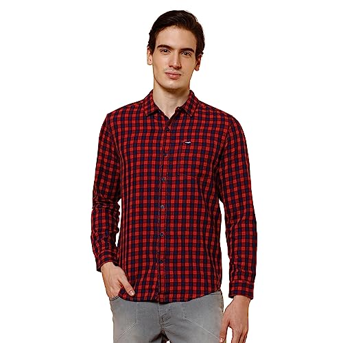 Image of Wrangler Men's Checkered Blue Shirt