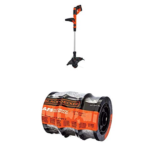 Image of BLACK+DECKER 40V MAX String Trimmer /Edger with Trimmer Line, 30-Foot, 0.065-Inch, 3-Pack (LST140C & AF-100-3ZP)