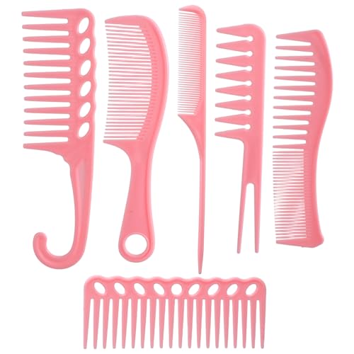 Set de 6 Peines Rosa para Cabello Mabor Profesional miniatura 1