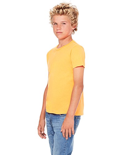Bella Canvas Youth Jersey Short-Sleeve T-Shirt, Small, NEON Orange3