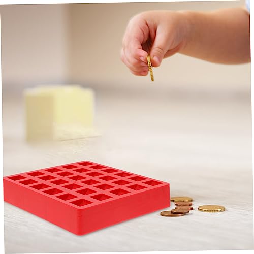 Cajas para monedas VILLCASE color rojo 2 piezas miniatura 4