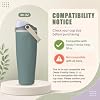Kit de tapa de repuesto para botellas compatibles con Owala FreeSip Sway, tapa de volteo a prueba de fugas para botellas de agua de 30oz, kit de repuesto libre de BPA con 2 popotes, 2 empaques selladores y 2 tapones para botella 6