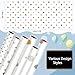 Skyygemm 6 Rolls Classroom Bulletin Board Paper Roll Polka Dot 4 x 12 ft Fade Resistant Colored Background Paper Bulk for Art Decor Drawing Craft(Boho Color)