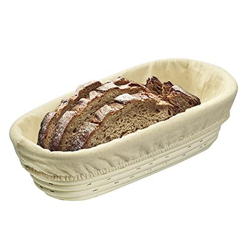 Westmark 3203226B - Funda ovalada para cesta (algodón, 27,5 x 14 cm), color beige