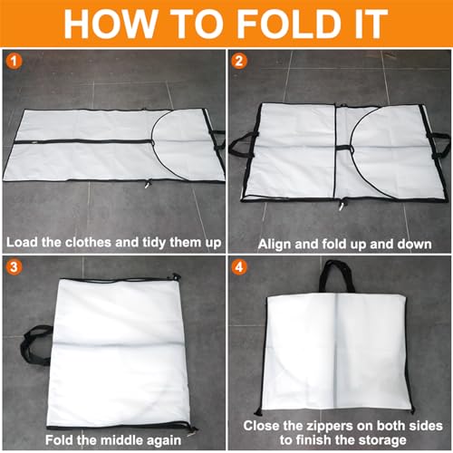 Kleidersack Lang, 180x60cm Faltbar Kleidersäcke Anzug, Premium Kleidersack, Kleiderschutzhülle mit Reißverschluss, Anti-Staub Hochzeitskleid Kleiderhülle für Brautkleider Abendkleider Lange Mäntel