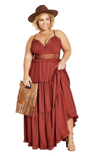 City Chic Women's Plus Size Maxi Dress-Aura,...