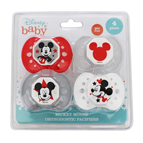 Cudlie Disney Mickey Mouse Baby Boy 4 Pack Of Pacifier, Winkin Mickey #TOP26