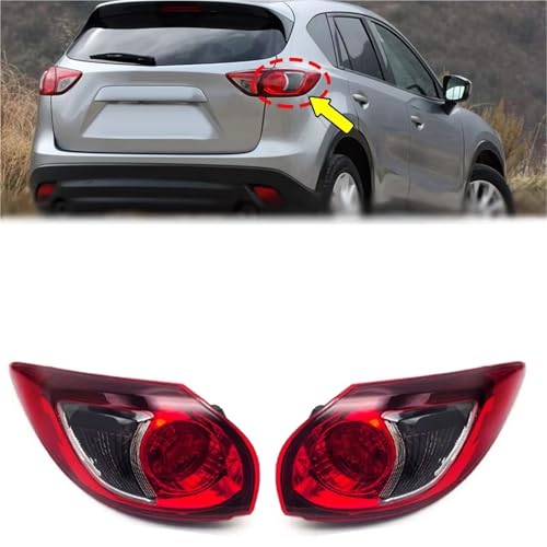 Feux arrières auto avec coque étanche et transparente pour Mazda CX-5 sans ampoule