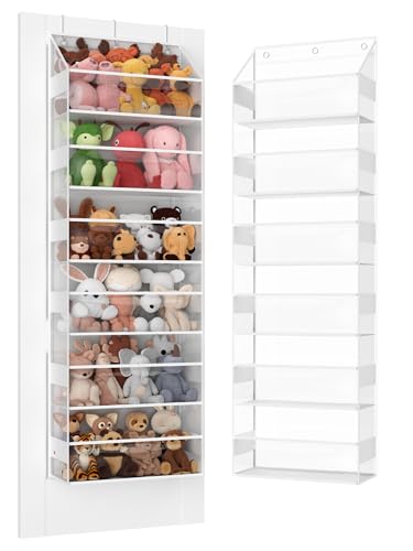 Wakaye Türhänger-Organizer 6-stöckige Aufbewahrung für Kuscheltiere Badezimmer-Organizer und Aufbewahrung schwingsicherer Hängeorganizer für Spielzeug/Babyartikel (transparent)