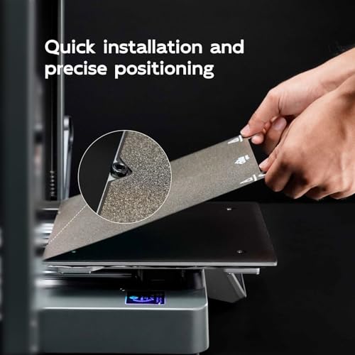 Strukturierte PEI Bauplatte für Neptune 3 Plus/Neptune 4 Plus 3D-Drucker, 330x330mm Strukturierte PEI Bauplatte + glatte PEO-Platte 3D-Drucker, flexible, abnehmbare Plattform aus Federstahl – Bild 4