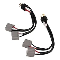 2 Stücke 9003 H4 Scheinwerfer Kabelbaum Adapter Stecker auf Buchse Splitter für LKW Pickup LED
