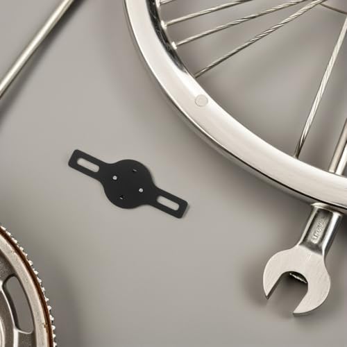 Soporte para luz trasera de bicicleta negro metálico de montaje estable para MTB 5
