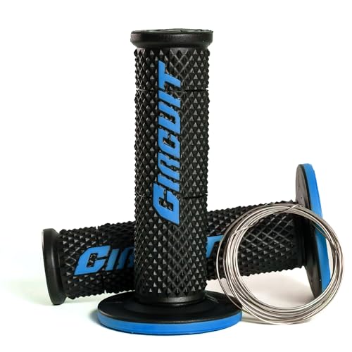 Circuit Equipment MA008-213 - Manopole per moto Electra Racing, colore: Nero/Grigio