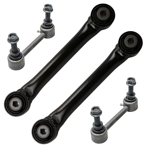 Image of Detroit Axle - Rear 4pc Control Arms Kit for 13-18 Ford Fusion Lincoln MKZ, 2 Sway Bars 2 Lower Forward Control Arms 2013 2014 2015 2016 2017 2018 Replacement