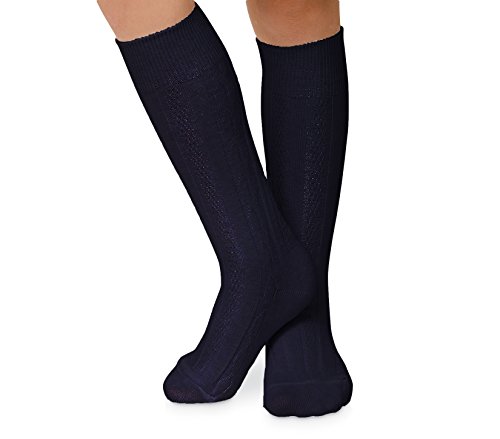 Jefferies Socks Womens Cable Knit Knee High Socks 3 Pair Pack2